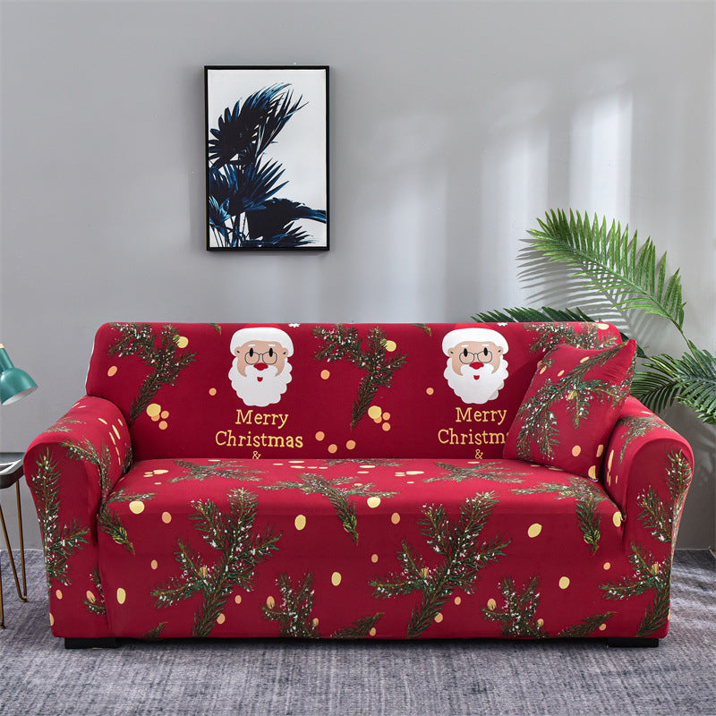 Christmas Stretch All-inclusive Printed Sofa Cover