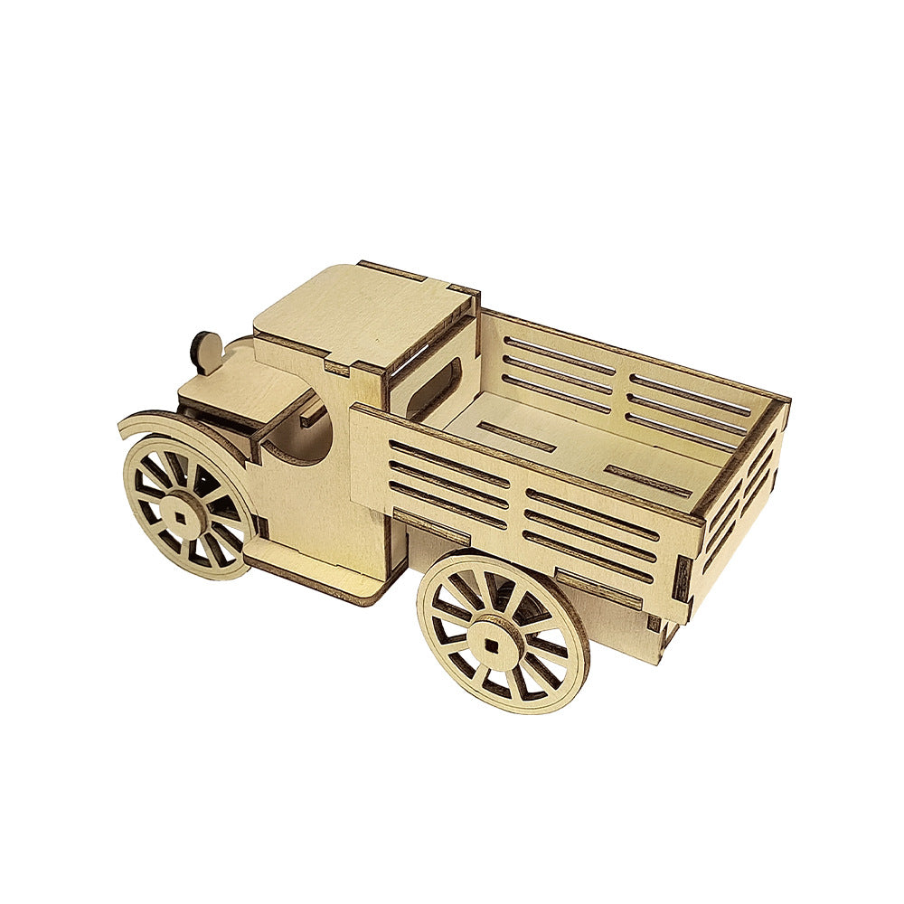DIY Puzzle Assembled Engineering Vehicle Model