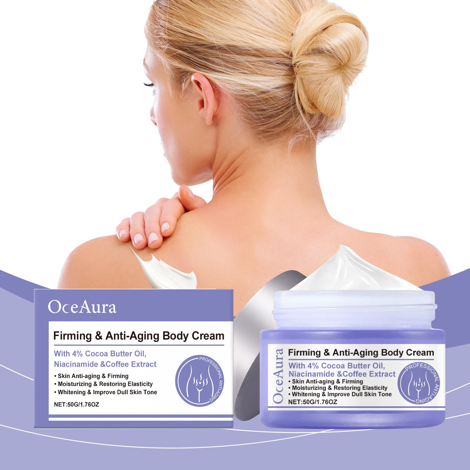 Crème corporelle hydratante et nourrissante, hydratante et raffermissante