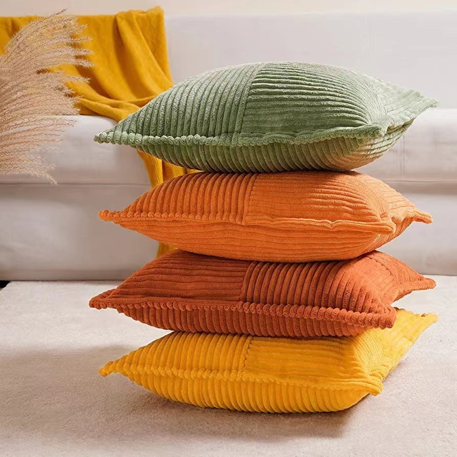 Nordic Corduroy Flying Pillow Simple Cushion Cover
