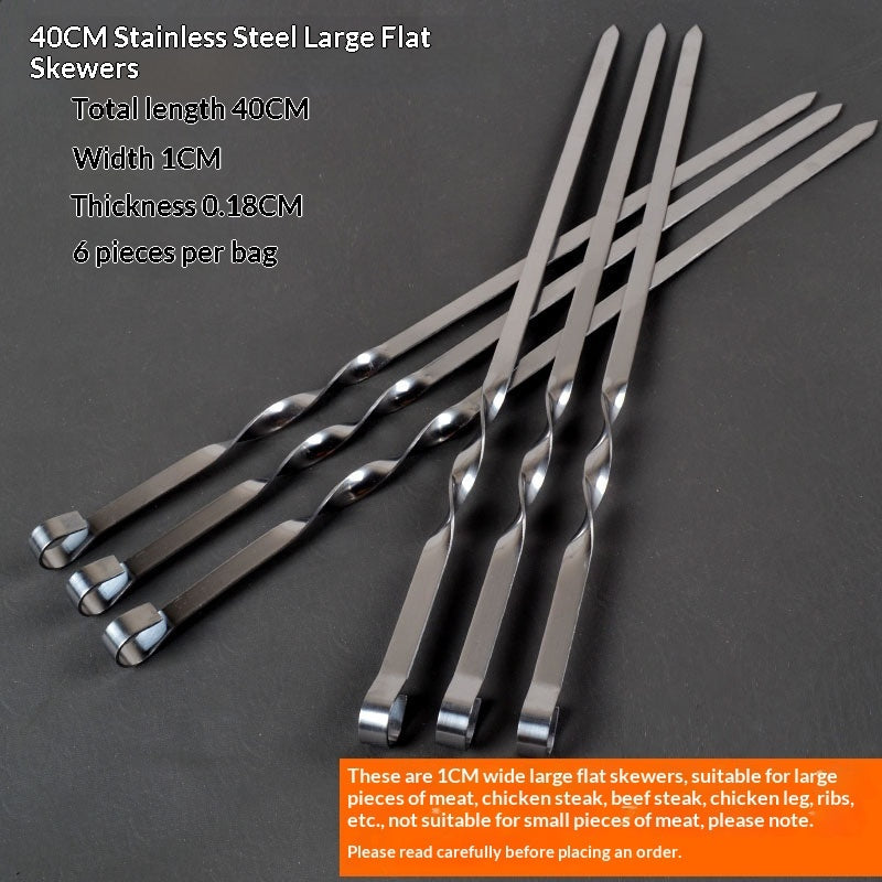 Barbecue Skewers Stainless Steel Barbecue Needles