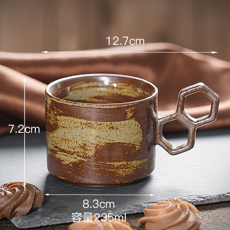 Creative Vintage Ceramic Coffee Cup Stackable Steam Pitcher