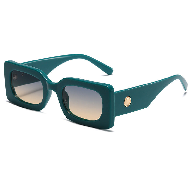 Retro Thick Square Brown Sunglasses