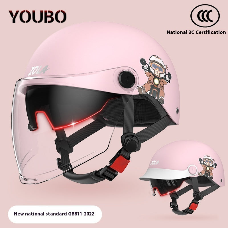 Electric Bicycle Helmet Men's And Women's Summer Sun Protection Lightweight