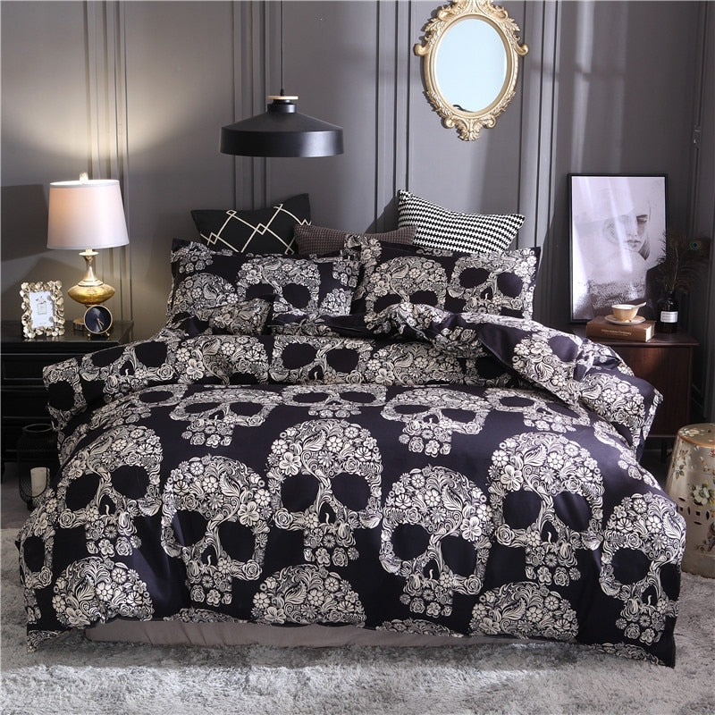 Housse de couette Tête de mort, Linge de lit et articles de maison