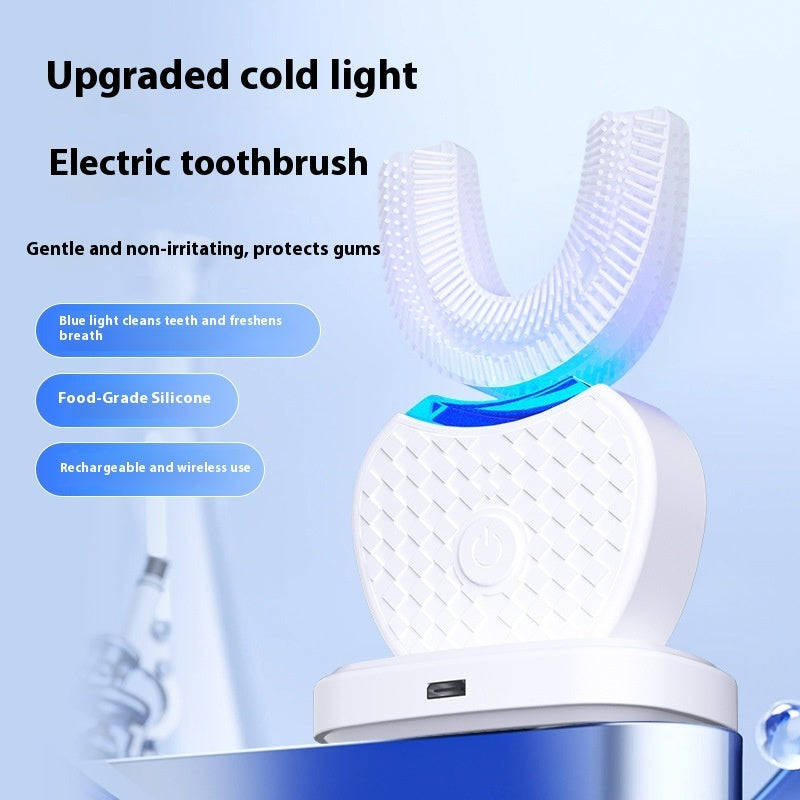 Brosse à dents électrique en forme de U, instrument dentaire de nettoyage buccal domestique