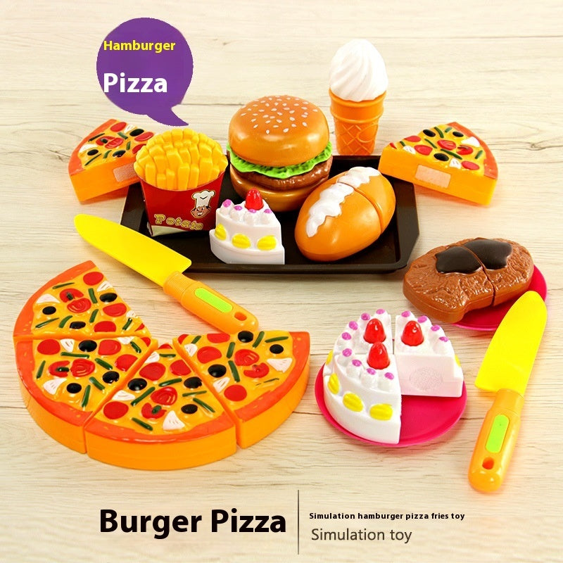 Ensemble de jouets de maison de jeu de frites et hamburger pour enfants