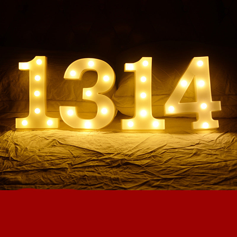 Lettres Lumineuses LED Joyeux Anniversaire Demande en Mariage Décoration