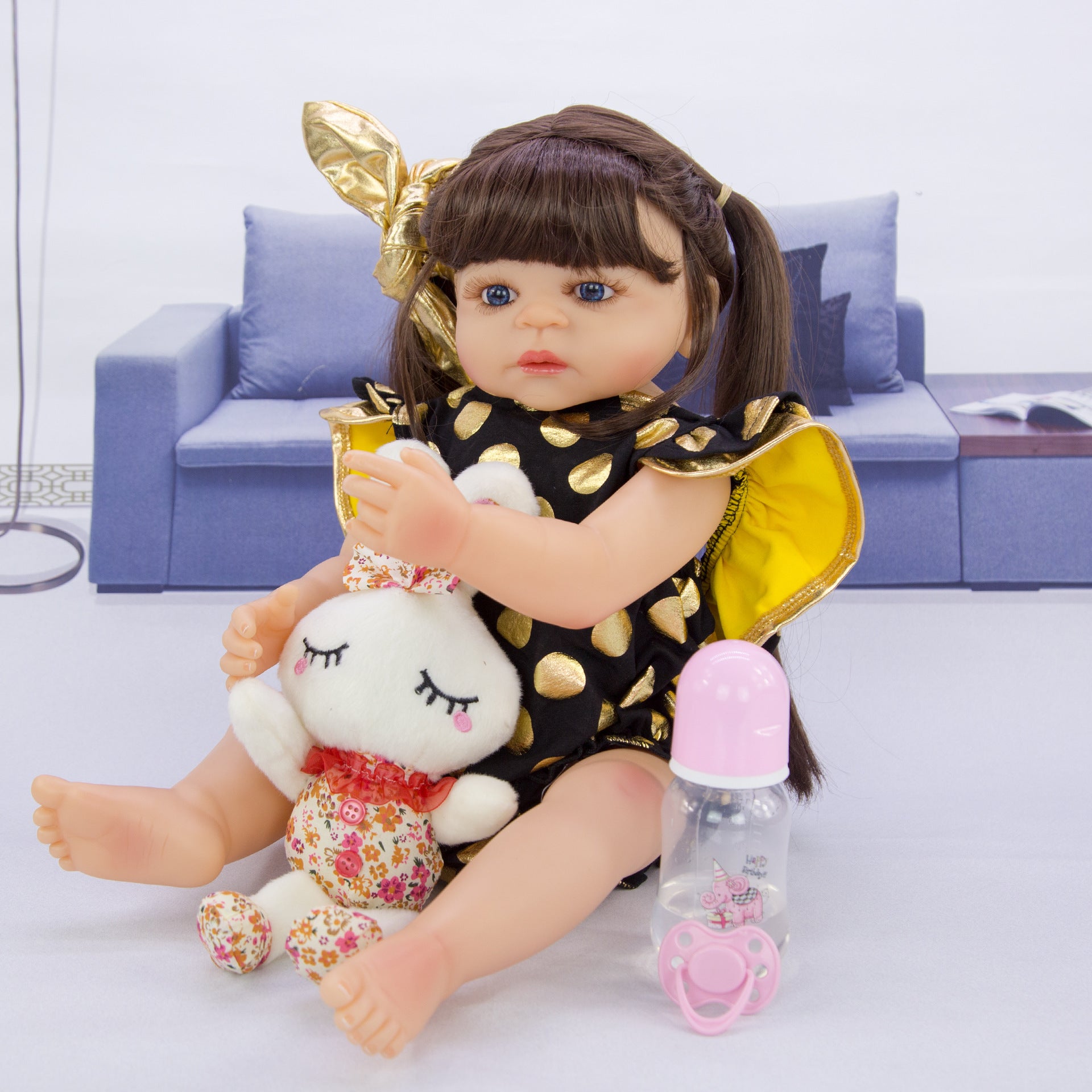 Full Silicone Reborn Doll Girl Simulation Baby
