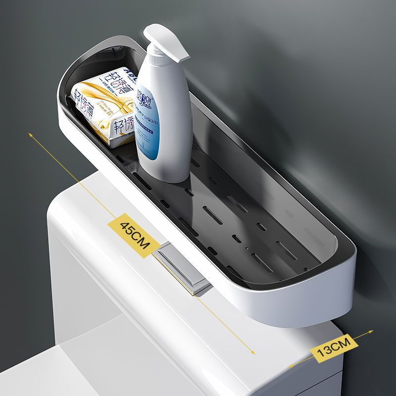 Étagère de toilettes murale sans perforation