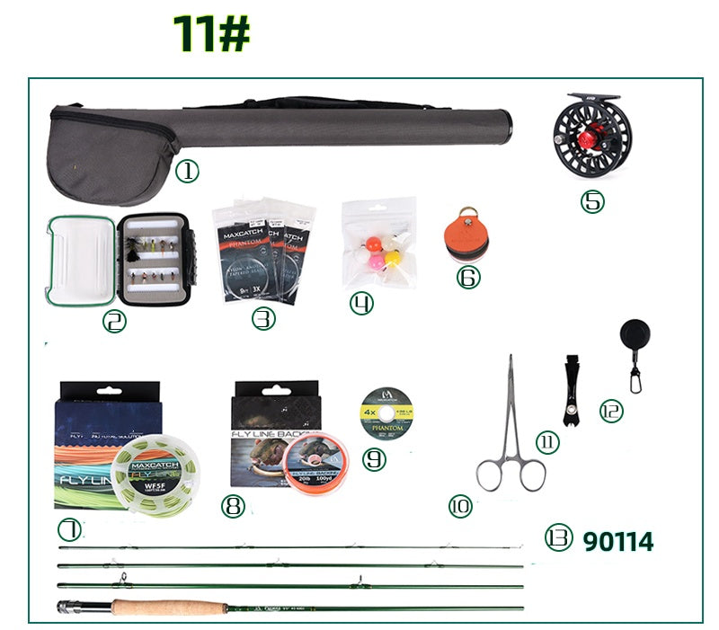 Brackish Sea Bass And Trout Flying Fishing Set