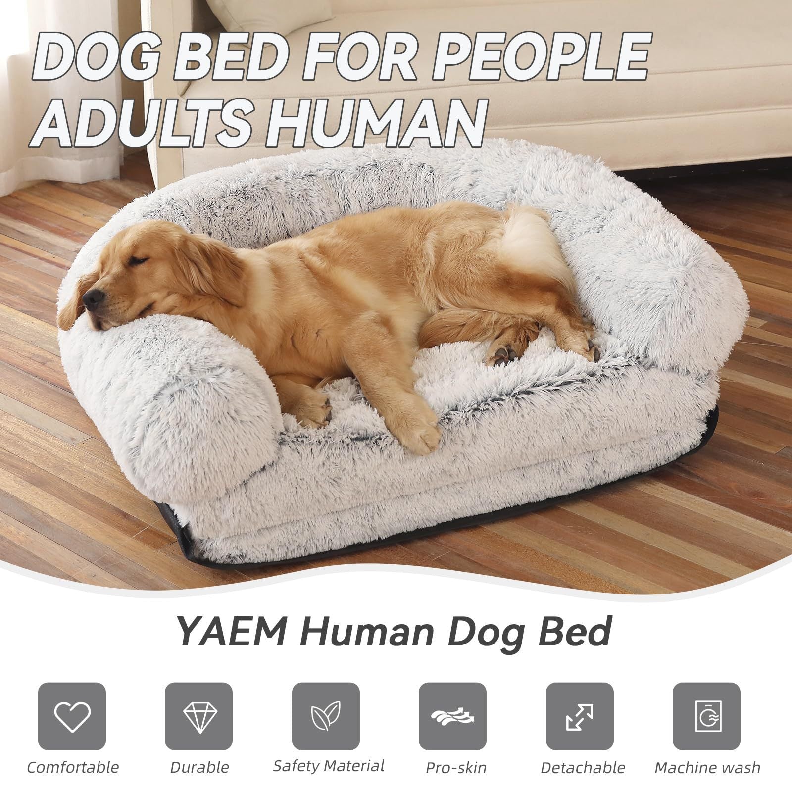 Lit pour chien détachable et lavable pour animaux de compagnie, canapé amovible, niche, maison de chat