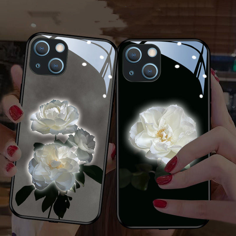 Luminous Mobile Phone Shell Camellia