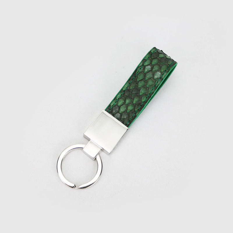 Porte-clés portable en cuir serpent pour voiture