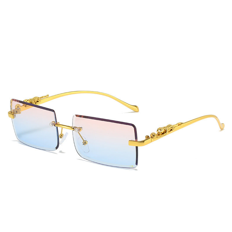Women's Fashion Square Frameless Trimming Sunglasses