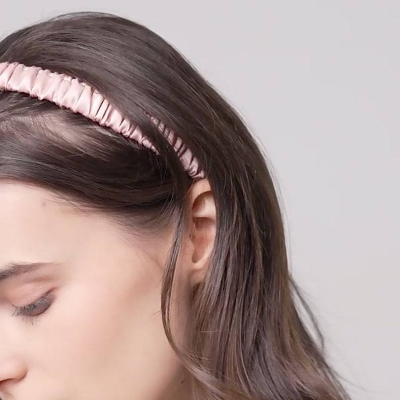 Bandeau de sport en soie de 2 cm