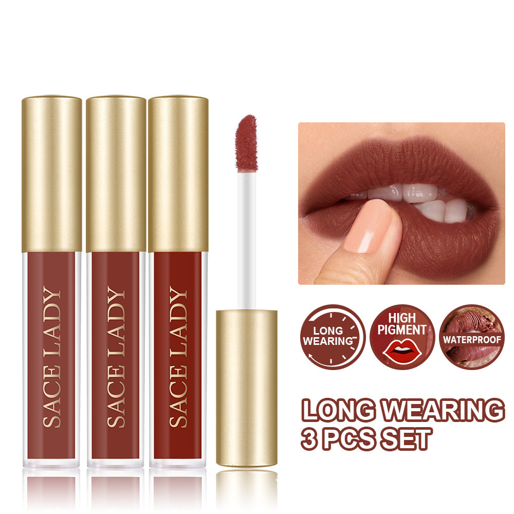 Ensemble de vernis à lèvres mat velouté imperméable et antiadhésif