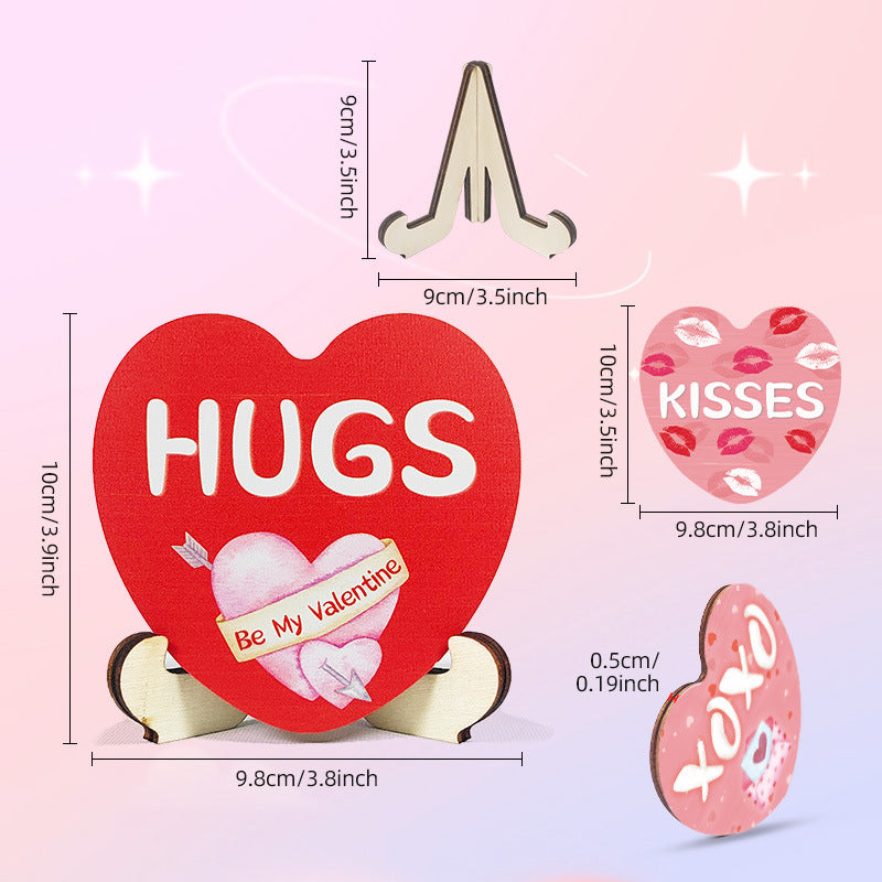 Décoration de bureau Saint-Valentin Objets d'artisanat d'amour