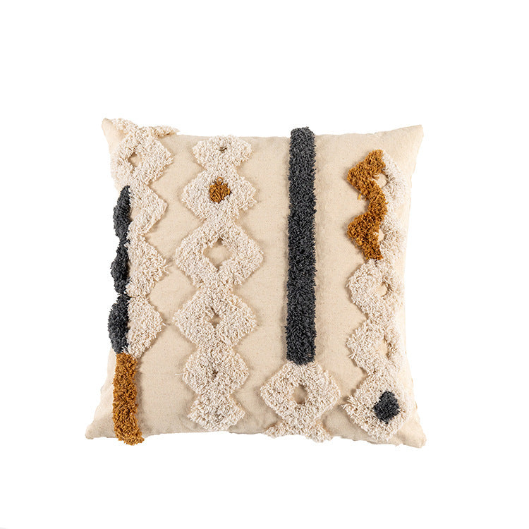Coussins en dentelle bohème