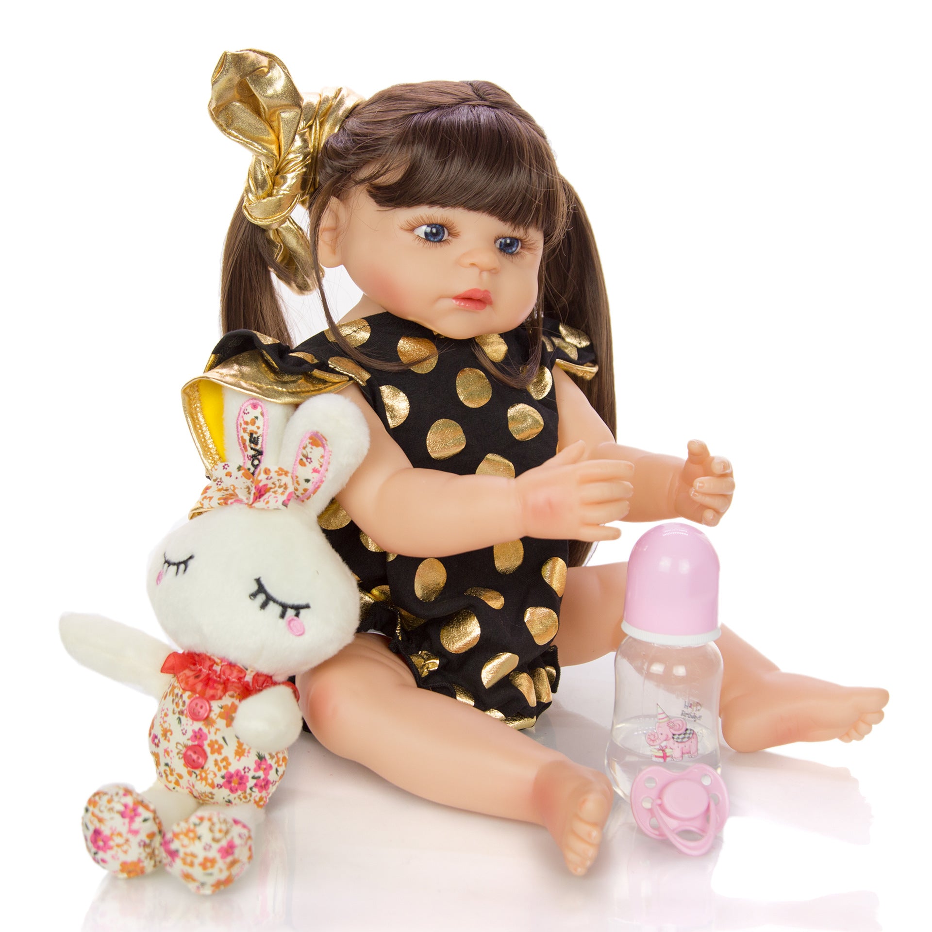 Full Silicone Reborn Doll Girl Simulation Baby