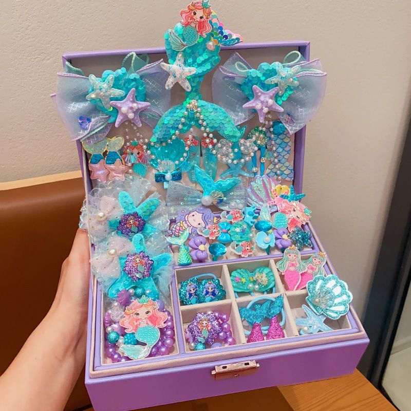 Children's Hair Accessory Set Cartoon Hair Clips Hair Ties Exquisite Hairpins