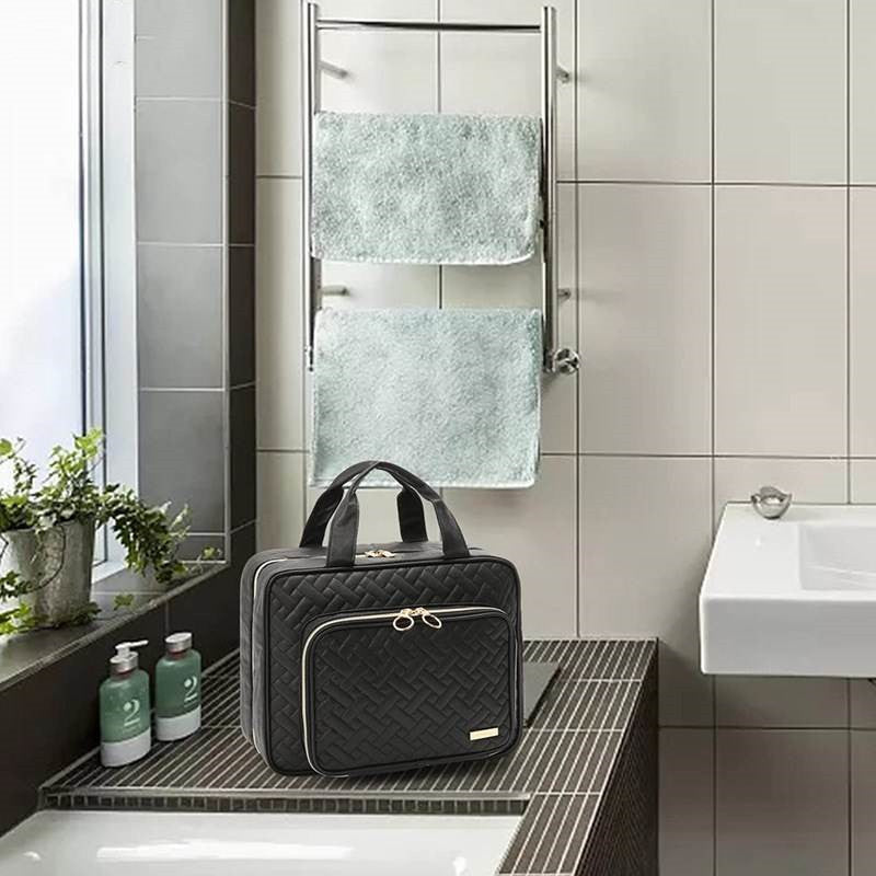 Hangable Travel Wash PU Storage Portable Cosmetic Bag