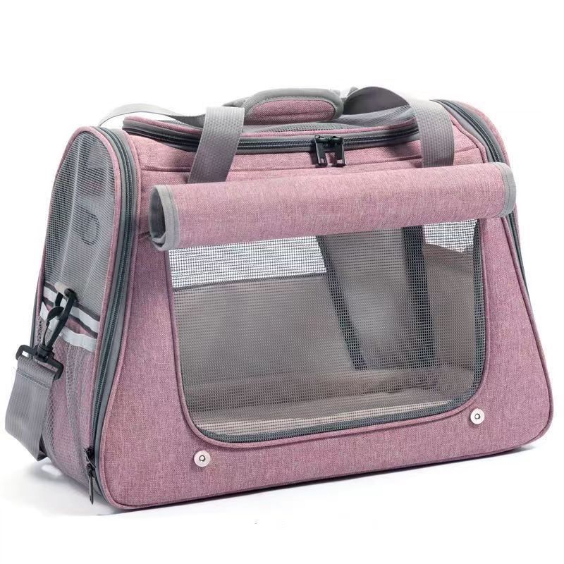 Sac de transport portable pour chat, à la mode, respirant, de grande capacité