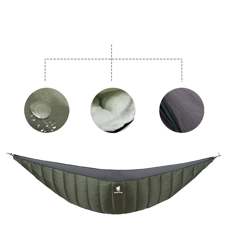 Hamac de camping imperméable, portable, pliable, pour les loisirs en extérieur