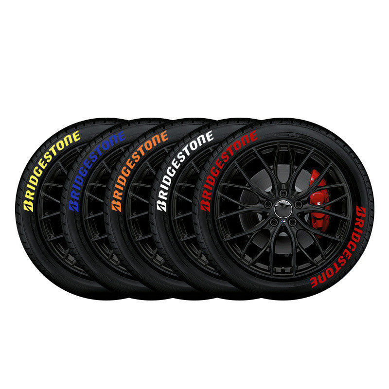 Pneu de voiture Modification 3D Stéréo Lettres Anglaises