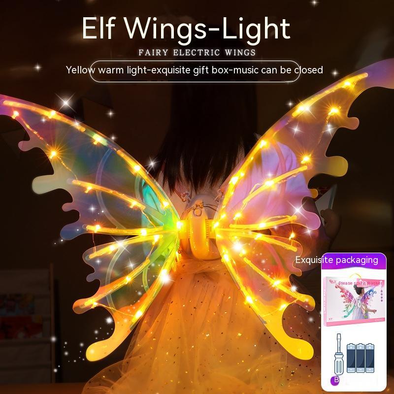 Girl Light-emitting Butterfly Electric Wings Toys With Lights