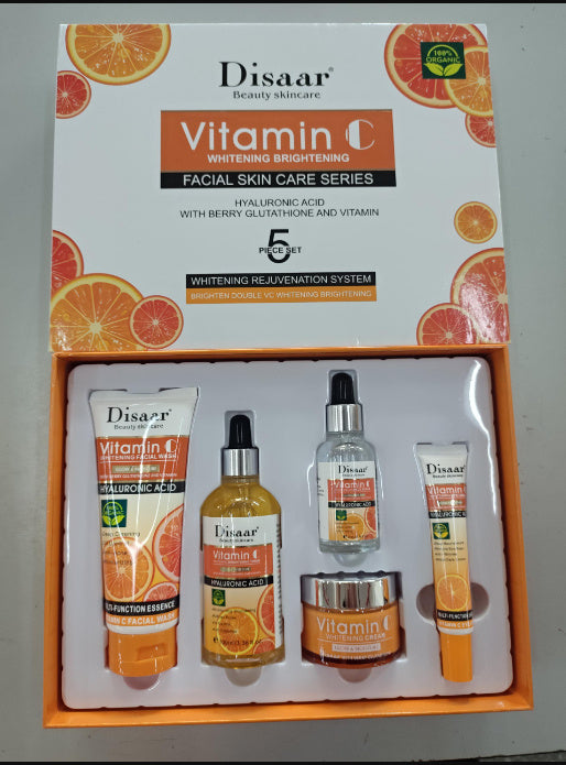 Ensemble de produits de soins pour la peau à la vitamine C : hydratant, nourrissant et éclaircissant