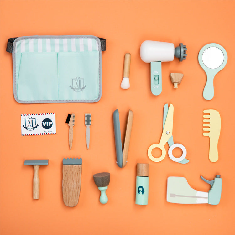 Jouets en bois pour bébé Outils de maquillage