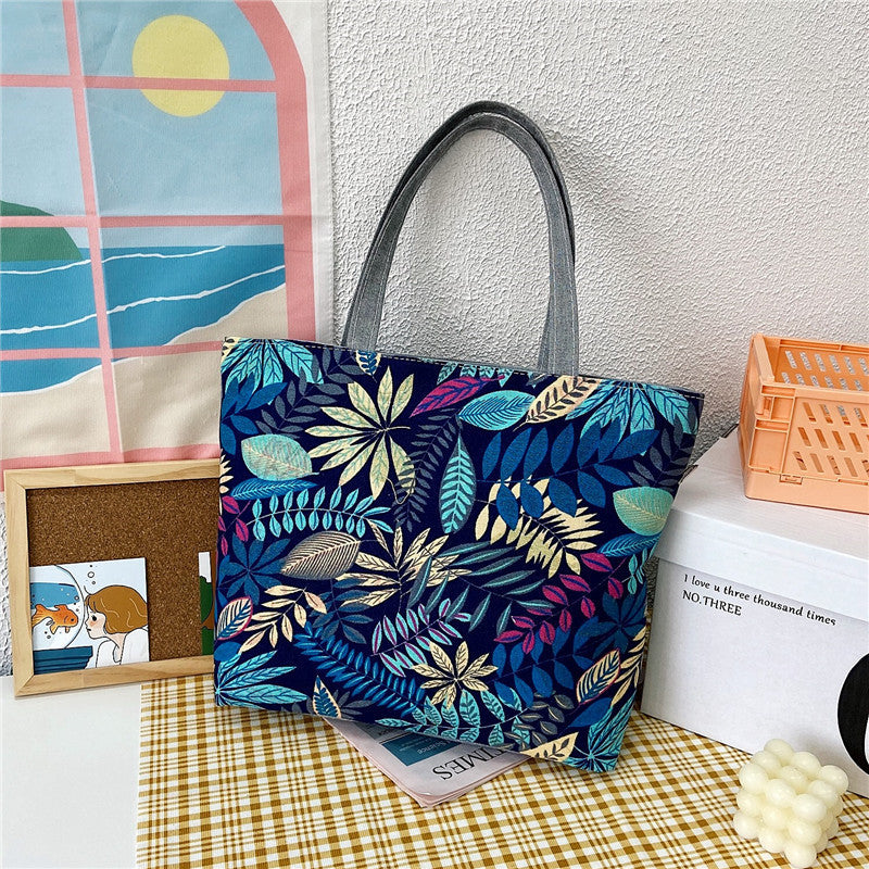 Canvas Large Capacity Ladies Print Tote Bag