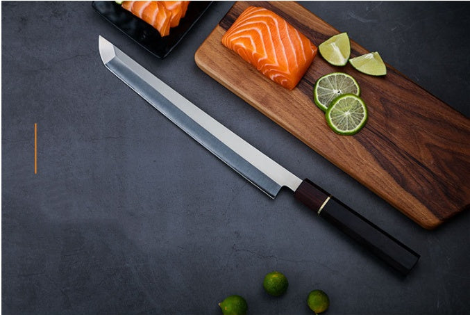 Couteau japonais à sushi et sashimi en acier inoxydable