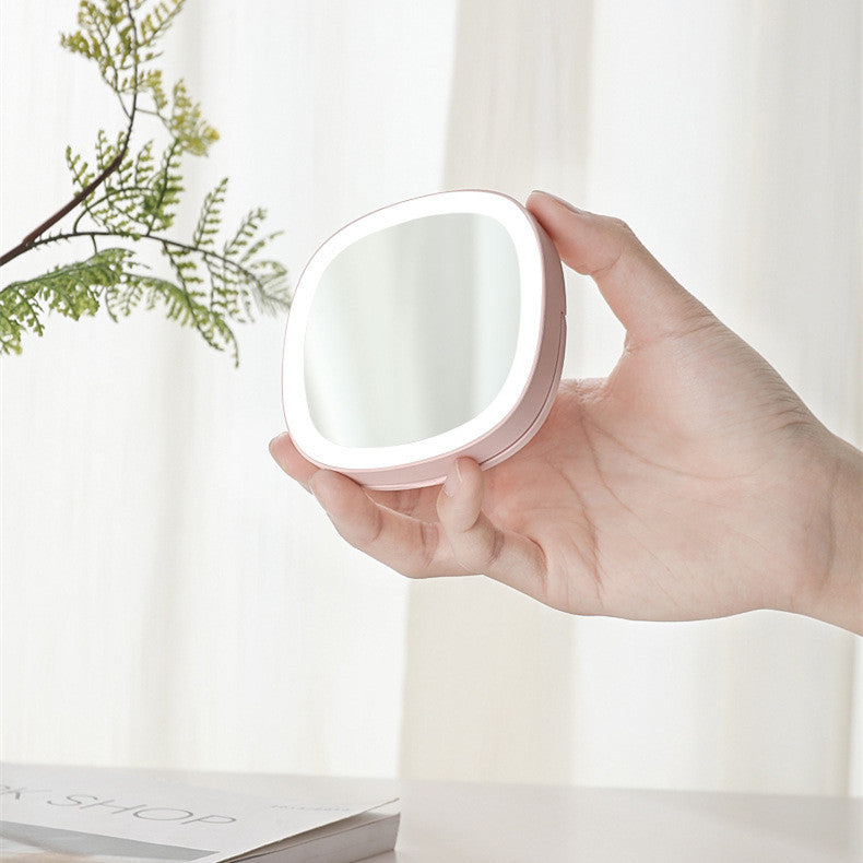 Miroir de maquillage multifonctionnel avec éclairage LED portable