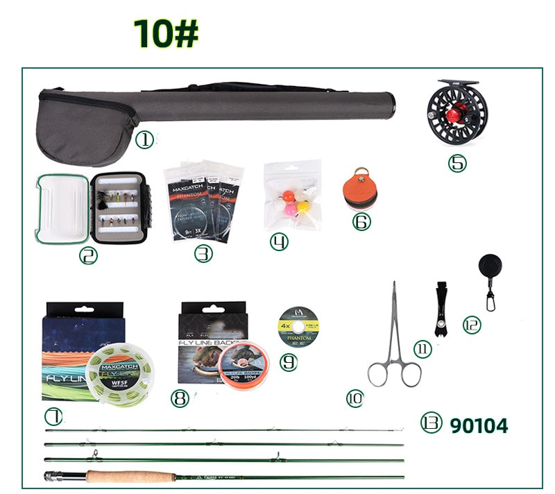 Brackish Sea Bass And Trout Flying Fishing Set