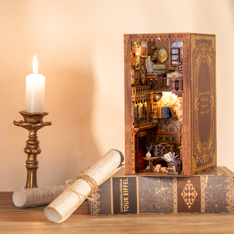 Handmade DIY Bookstand Assembled Miniature Model Ideas