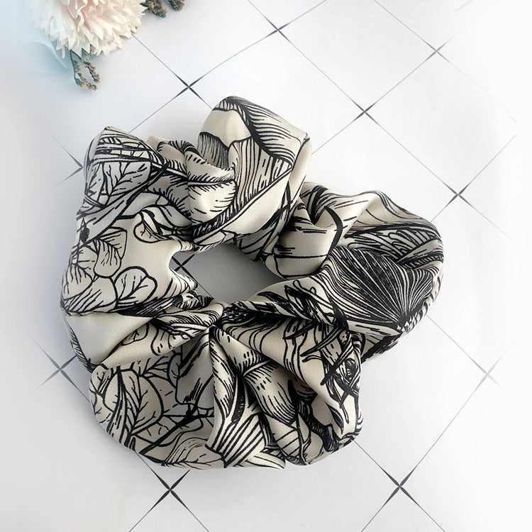 INS Bandeau en tissu à imprimé feuille de bambou pour femme