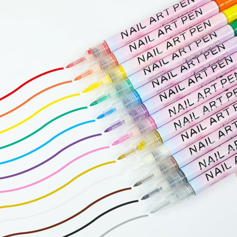 Stylo Peinture Pigment Acrylique pour Ongles Câble de Modélisation DIY