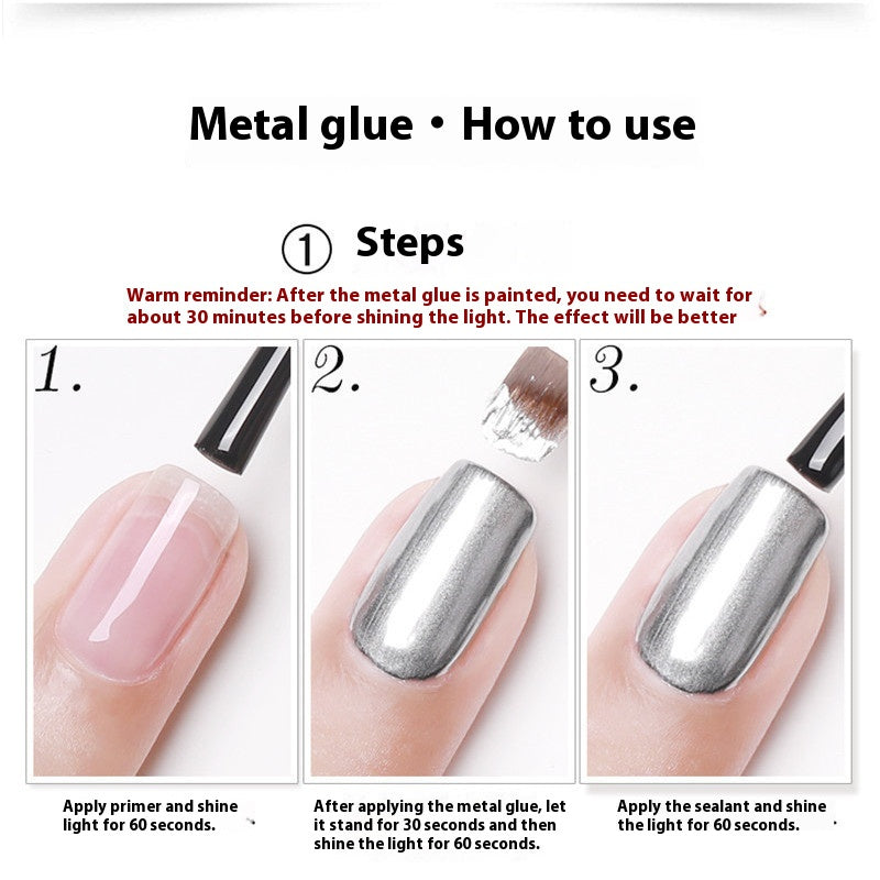 Colle Métallique Vernis à Ongles Japonais UV