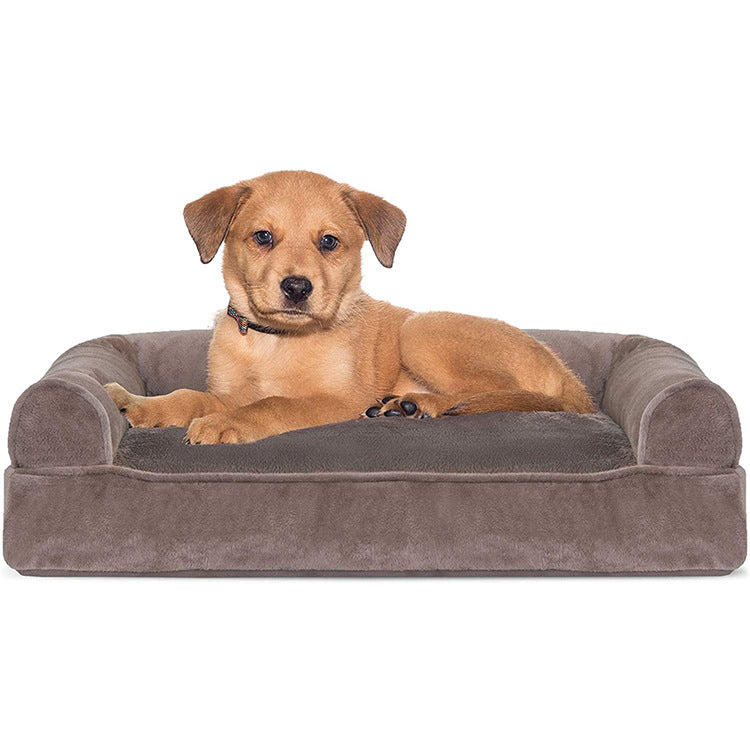 Canapé pour animaux de compagnie, amovible et lavable, quatre saisons, niche en peluche pour chiens et chats, canapé pour animaux de compagnie pour sommeil profond