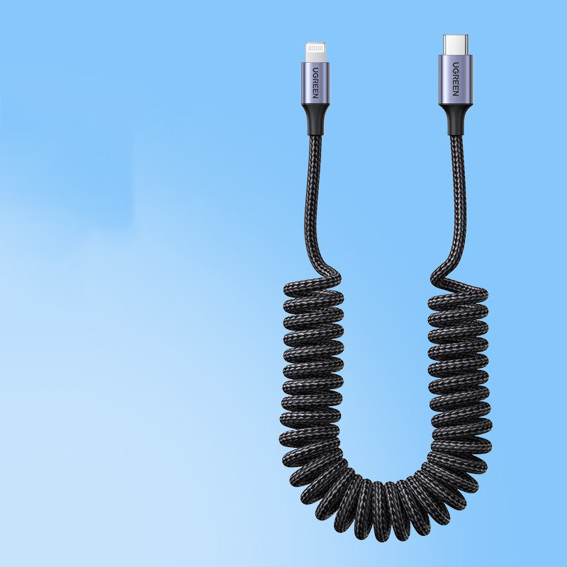 Car Spring Retractable Fast Charging Cable