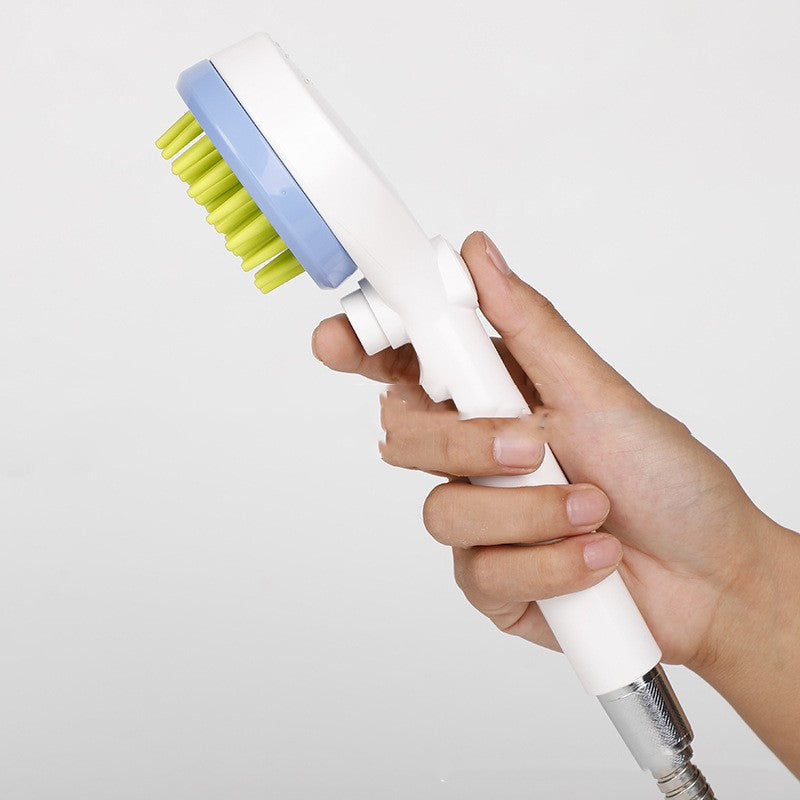 Outil de nettoyage pour animaux de compagnie Peigne de massage pour chats et chiens Brosse de bain Pomme de douche