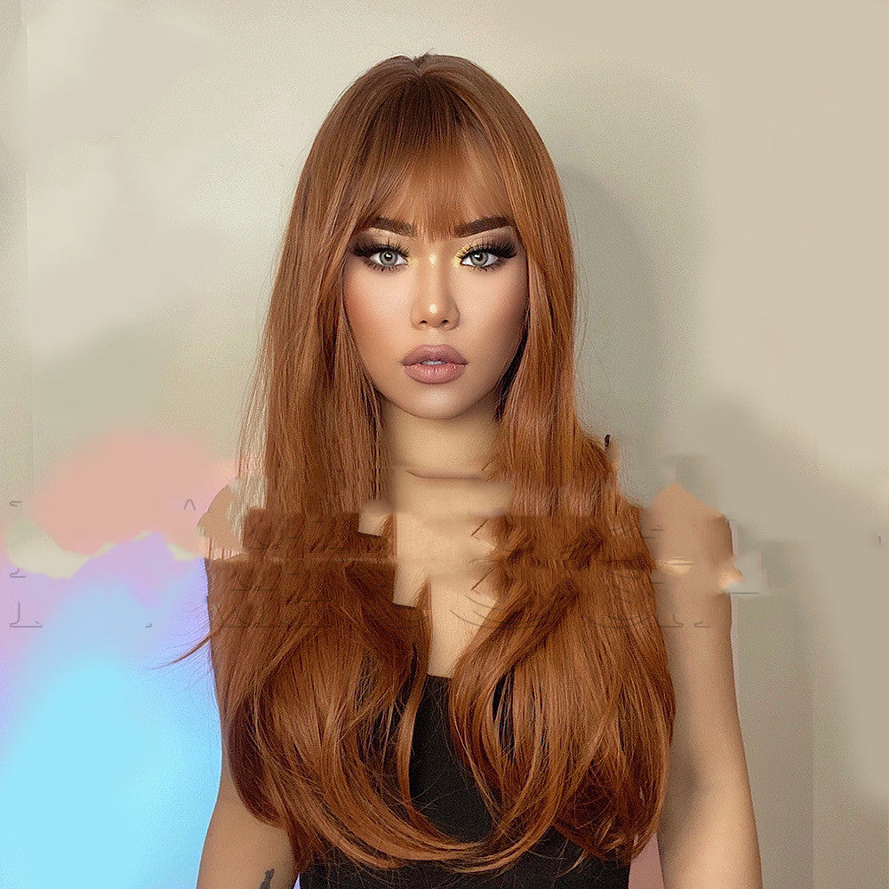 European And American Style Even Bangs Black