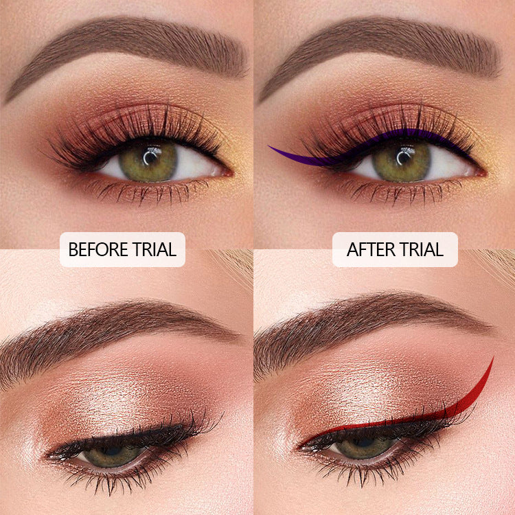 Maquillage Eyeliner 12 Couleurs Waterproof et Résistant à l'Huile Sans Bavure