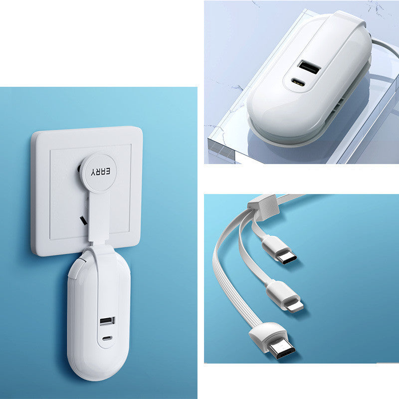 Câble de chargeur de téléphone portable multifonctionnel trois en un