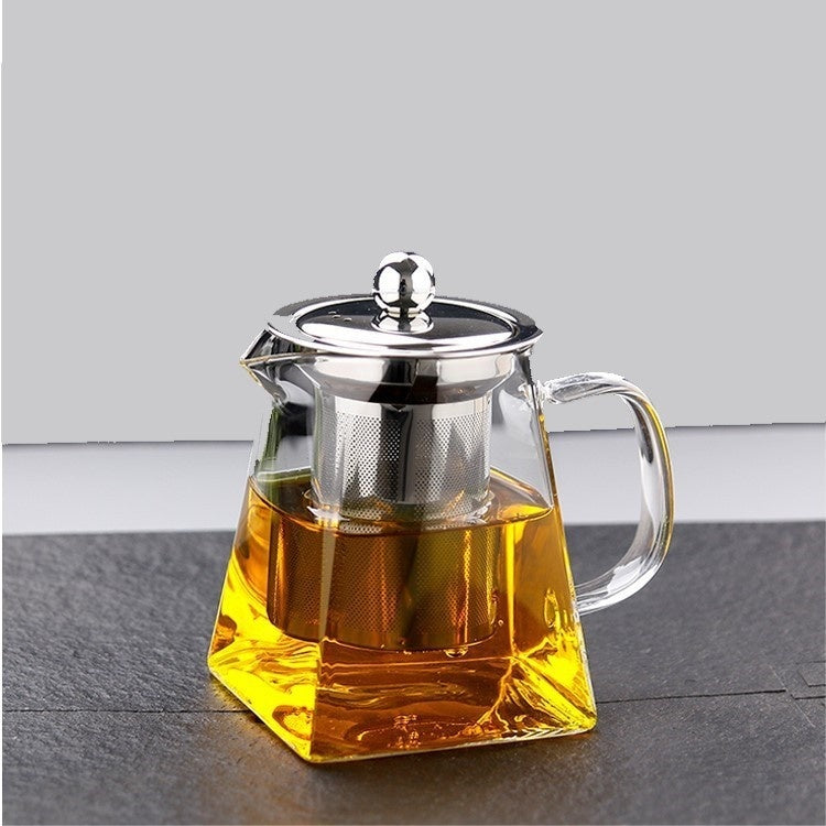 Full Set Of Glass Teapot With Strainer High-temperature Glass Teapot