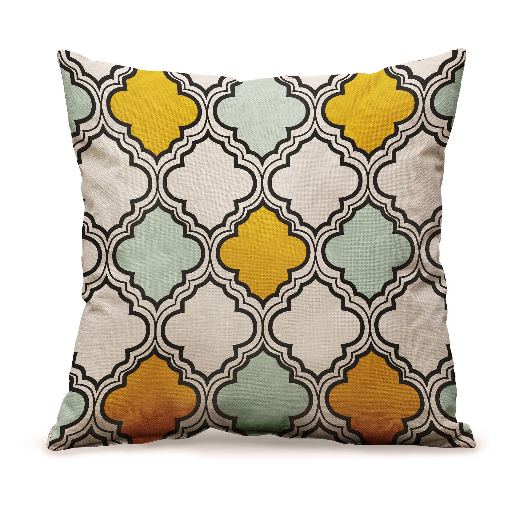 Pillow Cover Linen Cushion Sofa Car Back