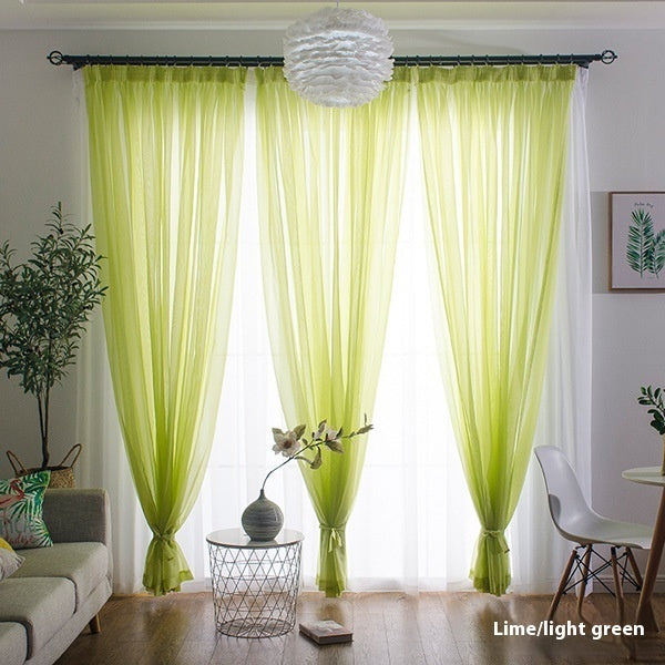 Wide Terylene Curtain Window Screen Fabric Solid Color