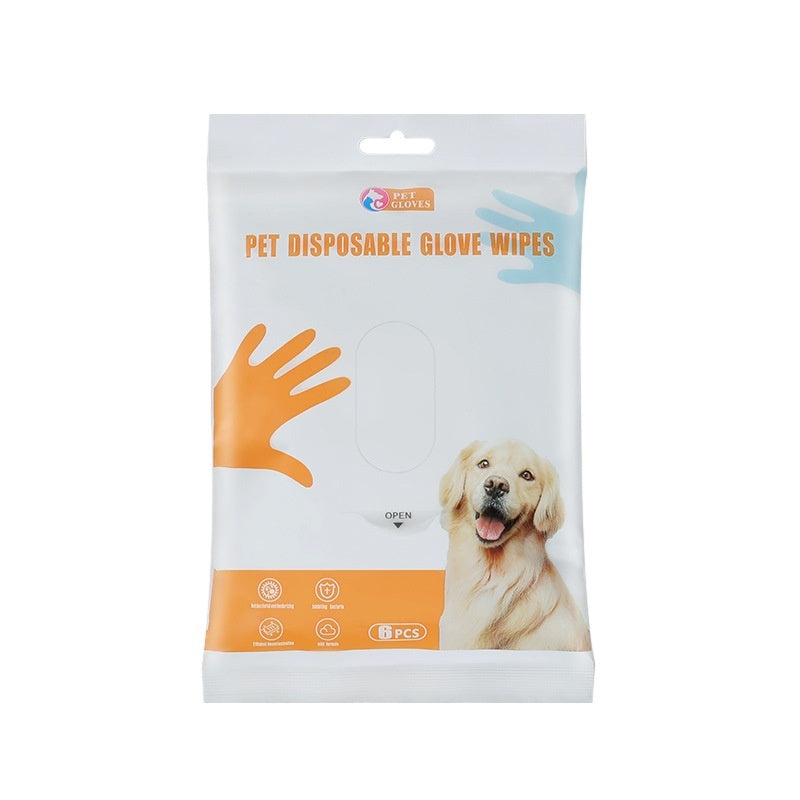 Gants lingettes pour animaux Nettoyage sans rinçage désodorisant nettoyage à sec pour chiens